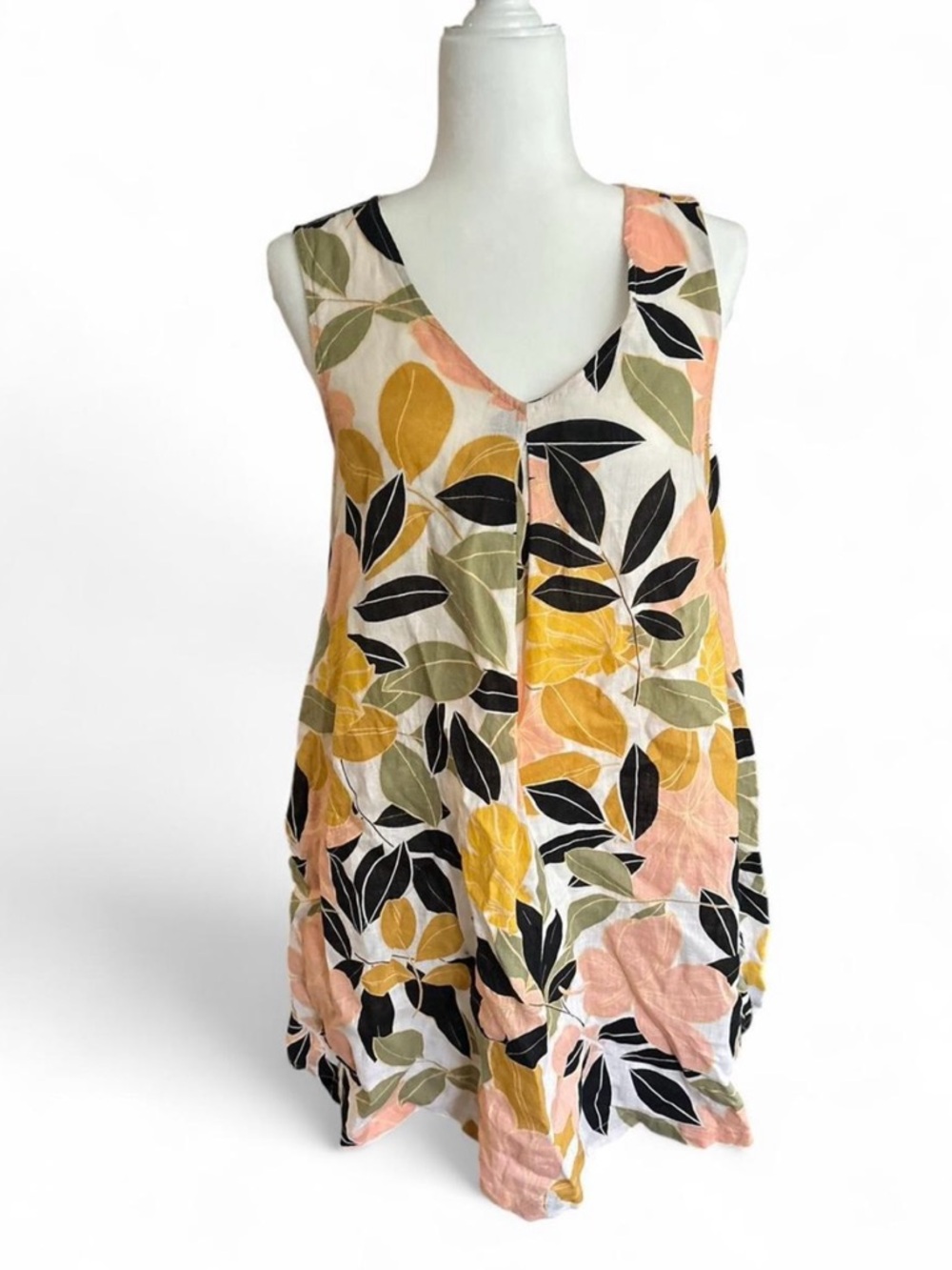 100% linen dress
